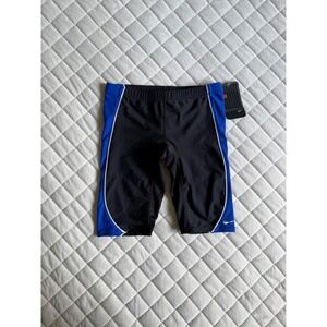 Y2K VTG‎ NWT Nike Black & Blue Jammer Swimsuit Sz 30 Essentials Micheal Phelps